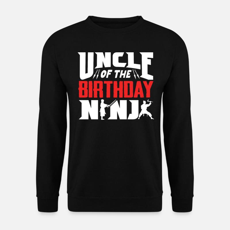 Anniversaire du Ninja, Ninja, - Sweat-shirt Unisexe - noir