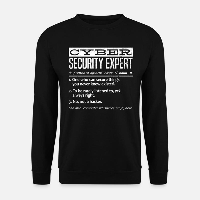 Cybersecurity Expert - Unisex Sweatshirt - black