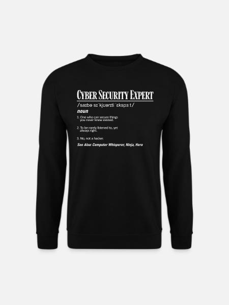 Cybersecurity Expert - Unisex Sweatshirt - black