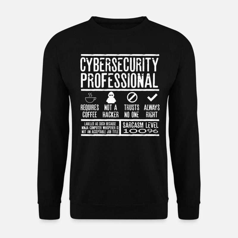 Experte Für Cybersicherheit - Unisex Pullover - Schwarz