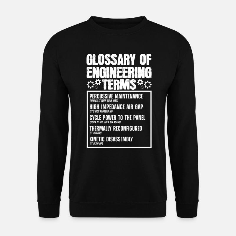 Glossary of technical terms - Unisex Sweatshirt - black