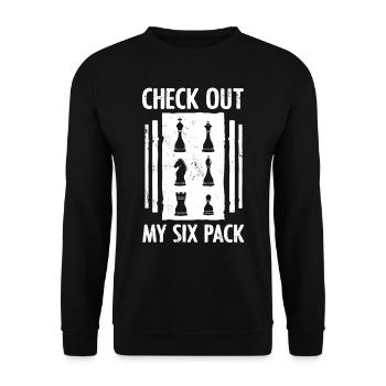 chess, chess player, chess quote - Unisex Sweatshirt - black - Front - Alina (178cm) & Michal (187cm)