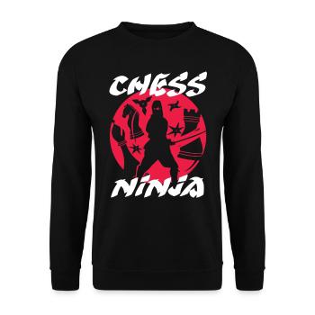 chess, chess player, chess quote - Unisex Sweatshirt - black - Front - Alina (178cm) & Michal (187cm)