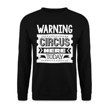 Children's party with circus themes - Unisex Sweatshirt - black - Front - Alina (178cm) & Michal (187cm)