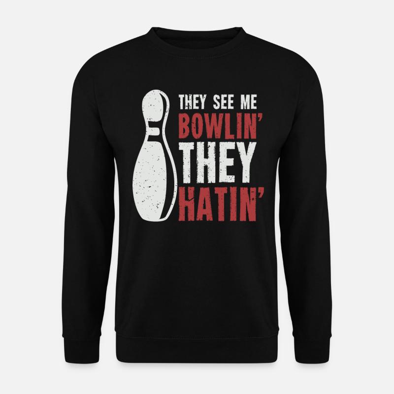 Bowling, Bowler Bowling Player Pin - Sweat-shirt Unisexe - noir