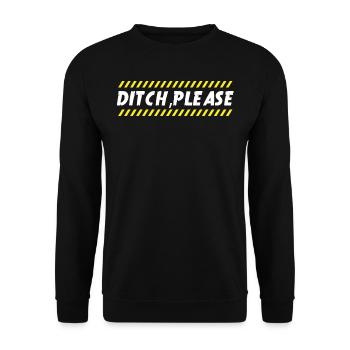 Baggerfahrer, Grabe Sachen Aus - Unisex Pullover - Schwarz - Vorne - Alina (178cm) & Michal (187cm)