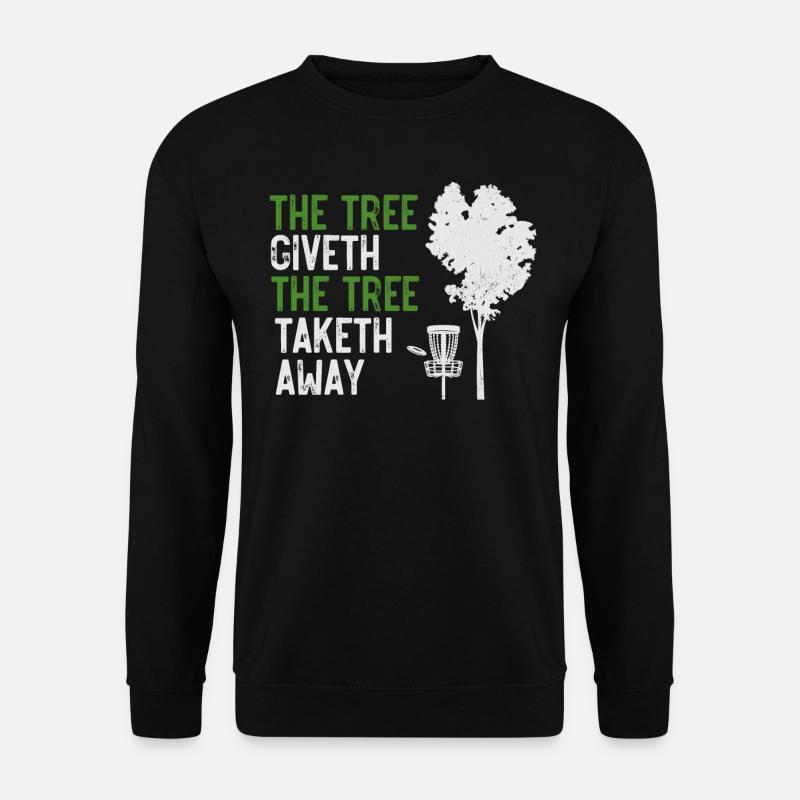 Discgolf, Discgolf-Baum - Unisex Pullover - Schwarz