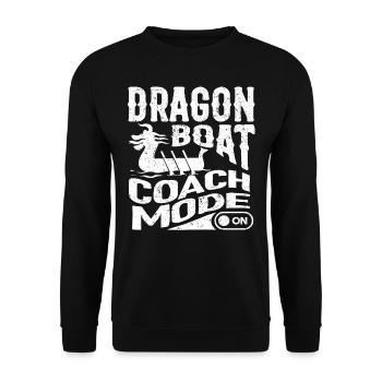 Dragon Boat Coach mode on - Unisex Sweatshirt - black - Front - Alina (178cm) & Michal (187cm)