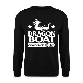 Dragon Boat Coach mode on - Unisex Sweatshirt - black - Front - Alina (178cm) & Michal (187cm)