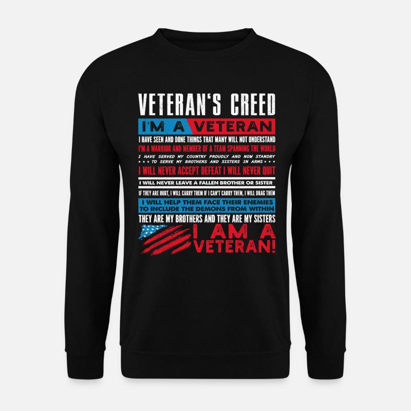Credo des vétérans, Vétérans - Sweat-shirt Unisexe - noir