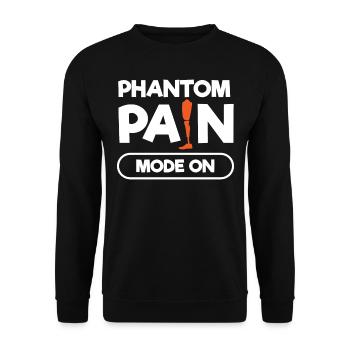 Beinprothese, Prothese, Amputierter, Amputation - Unisex Pullover - Schwarz - Vorne - Alina (178cm) & Michal (187cm)
