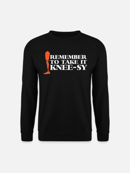 Leg prosthesis, prosthesis, amputee, amputation - Unisex Sweatshirt - black