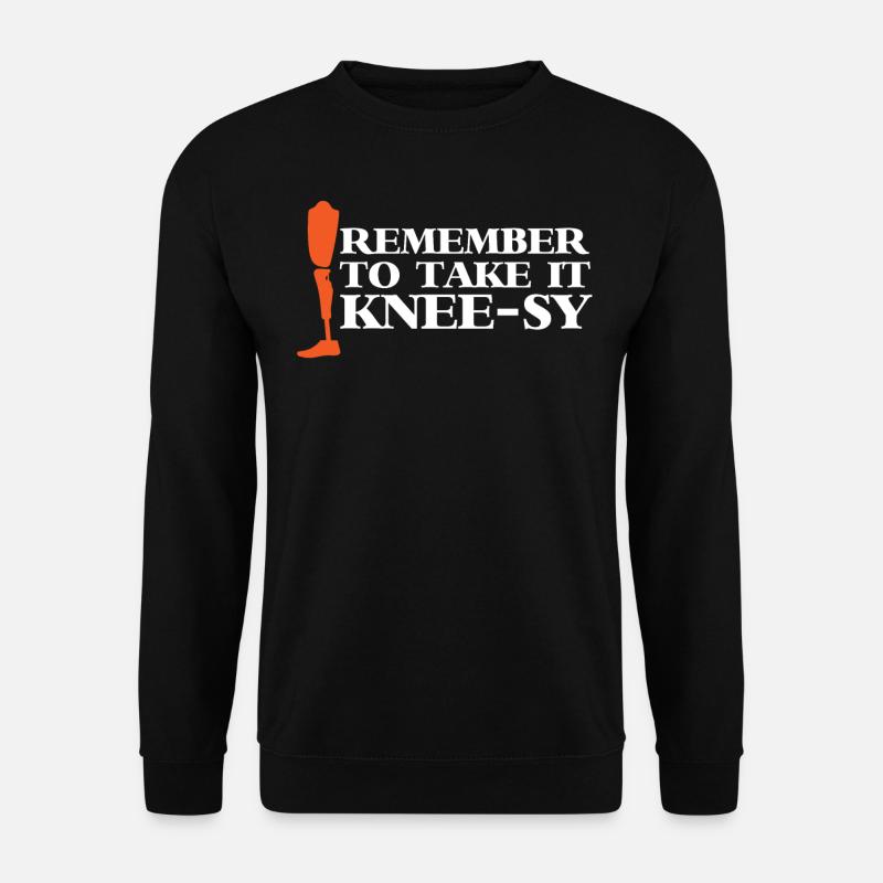 Leg prosthesis, prosthesis, amputee, amputation - Unisex Sweatshirt - black