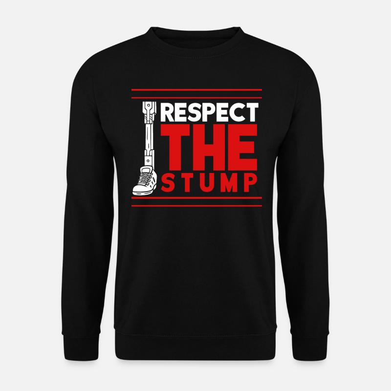 Leg prosthesis, prosthesis, amputee, amputation - Unisex Sweatshirt - black