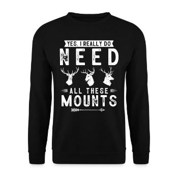 Taxidermie, Taxidermist, Erhaltung Von Tieren - Unisex Pullover - Schwarz - Vorne - Alina (178cm) & Michal (187cm)