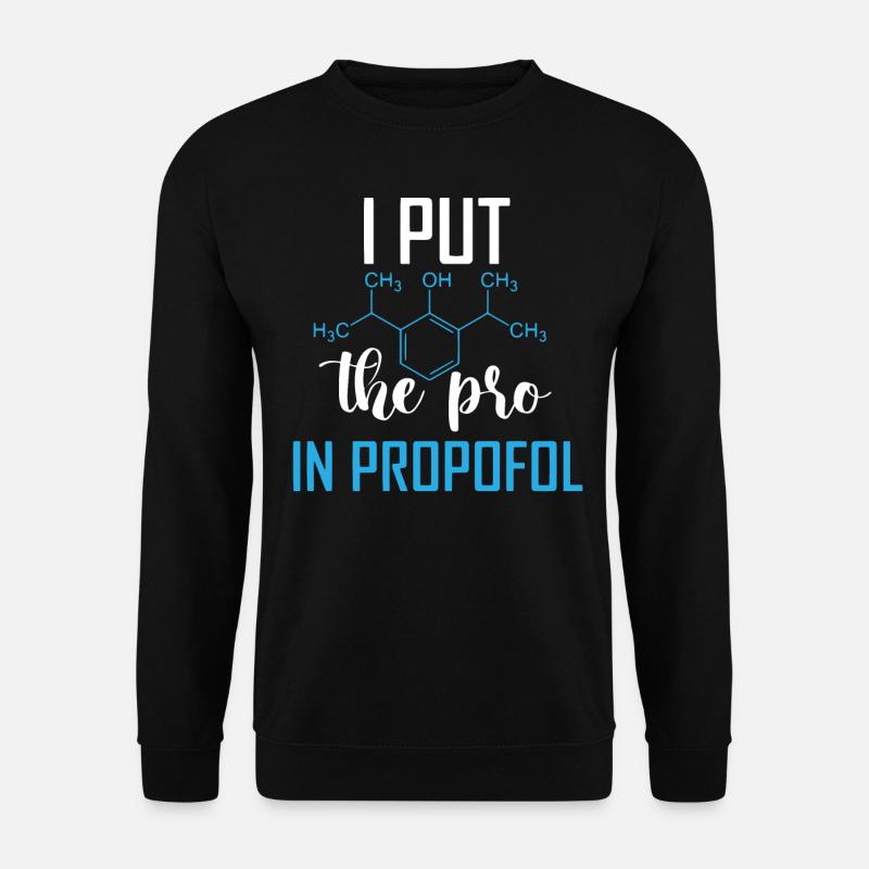 Anästhesie, Anästhesist, Anästhesiologie - Unisex Pullover - Schwarz