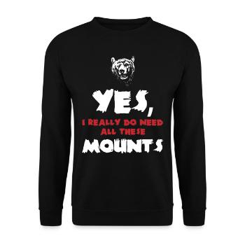 Taxidermie, Taxidermist, Erhaltung Von Tieren - Unisex Pullover - Schwarz - Vorne - Alina (178cm) & Michal (187cm)
