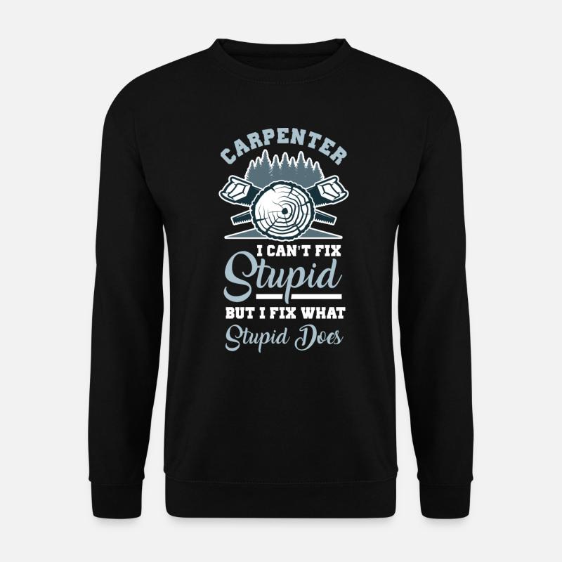 Tischler, Holzarbeiter, Holzbearbeitung - Unisex Pullover - Schwarz