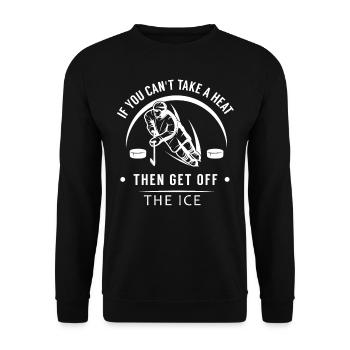 Hockey sur glace - Sweat-shirt Unisexe - noir - Devant - Alina (178cm) & Michal (187cm)