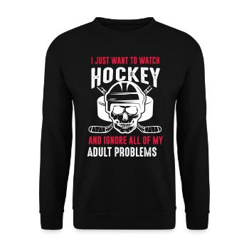 Hockey sur glace - Sweat-shirt Unisexe - noir - Devant - Alina (178cm) & Michal (187cm)