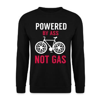 Mountain bike - Unisex Sweatshirt - black - Front - Alina (178cm) & Michal (187cm)