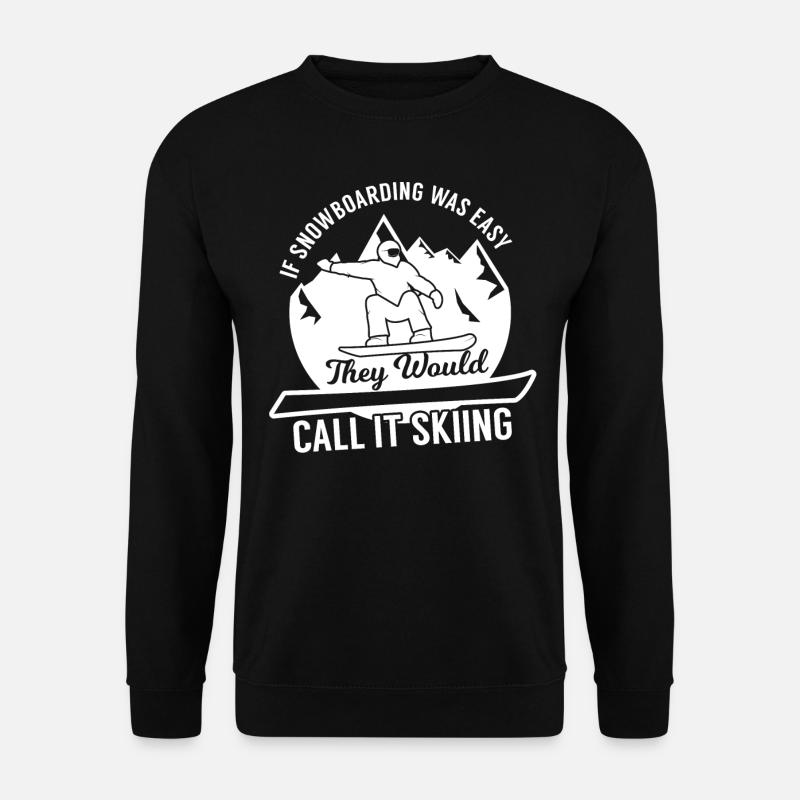 Snowboarder, Snowboarden - Unisex Pullover - Schwarz