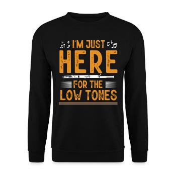 Fassoon, oboe, clarinet, music teacher - Unisex Sweatshirt - black - Front - Alina (178cm) & Michal (187cm)
