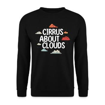 Météorologue, météorologue, prévisions météorologiques - Sweat-shirt Unisexe - noir - Devant - Alina (178cm) & Michal (187cm)
