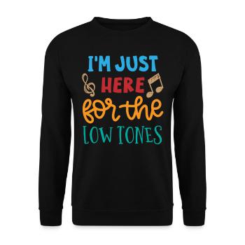 Fassoon, oboe, clarinet, music teacher - Unisex Sweatshirt - black - Front - Alina (178cm) & Michal (187cm)