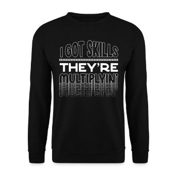 Mathematics teacher - Unisex Sweatshirt - black - Front - Alina (178cm) & Michal (187cm)