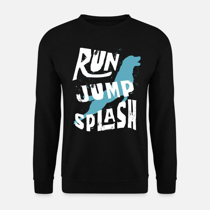 Dog diving, dock diving - Unisex Sweatshirt - black