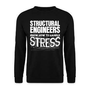 Civil engineers - Unisex Sweatshirt - black - Front - Alina (178cm) & Michal (187cm)
