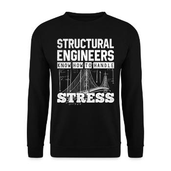 Civil engineers - Unisex Sweatshirt - black - Front - Alina (178cm) & Michal (187cm)