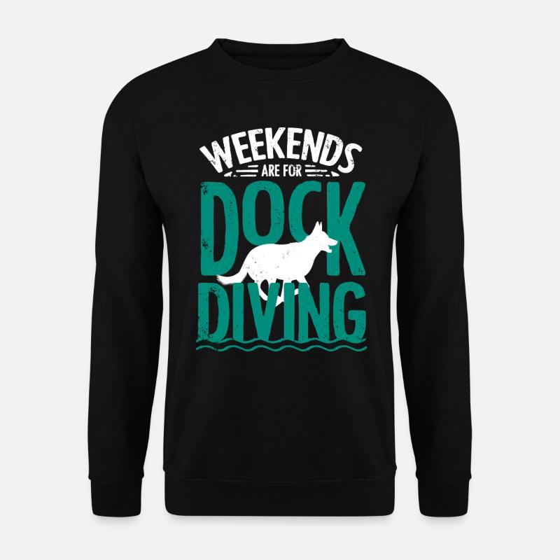 Plongée canine, plongée à quai - Sweat-shirt Unisexe - noir