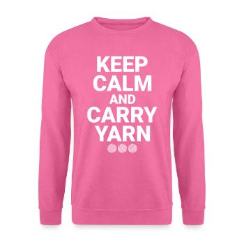 Stricken, Häkeln, Garn, Häkeln, - Unisex Pullover - Pink - Vorne