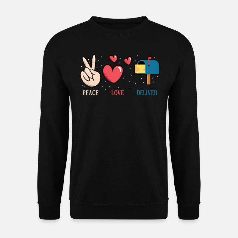 Postzustellung, Postangestellte - Unisex Pullover - Schwarz