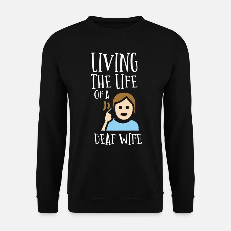 Deaf pride, hearing, disabled, deafness - Unisex Sweatshirt - black