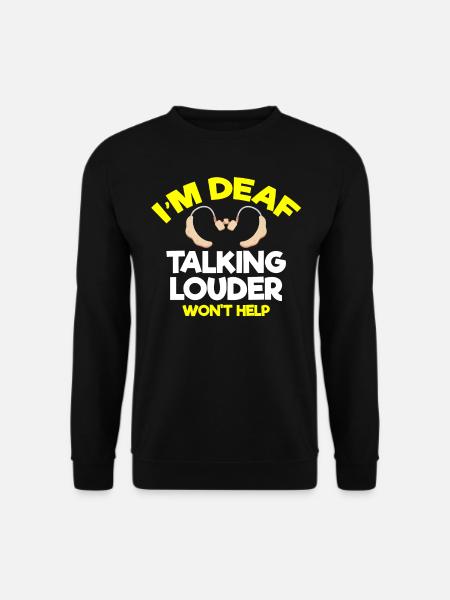 Deaf pride, hearing, disabled, deafness - Unisex Sweatshirt - black