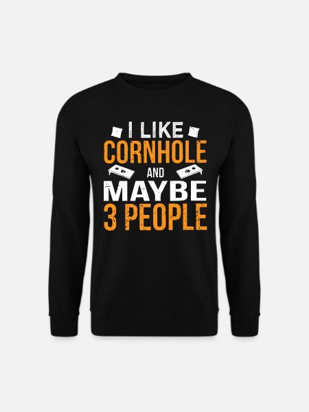 Cornhole, cornhole, cornhole player - Sweat-shirt Unisexe - noir
