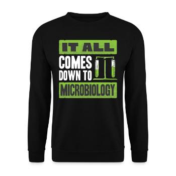 Microbiology, Chemistry Teacher, Microbiologist - Unisex Sweatshirt - black - Front - Alina (178cm) & Michal (187cm)