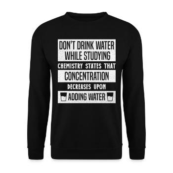 Microbiology, chemistry teacher, microbiologist - Unisex Sweatshirt - black - Front - Alina (178cm) & Michal (187cm)