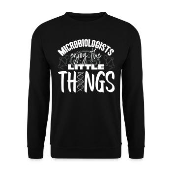 Microbiology, Chemistry Teacher, Microbiologist - Unisex Sweatshirt - black - Front - Alina (178cm) & Michal (187cm)