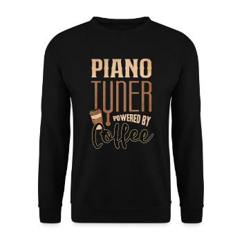 Pianiste, professeur de piano, pianiste, - Sweat-shirt Unisexe - noir - Devant - Alina (178cm) & Michal (187cm)