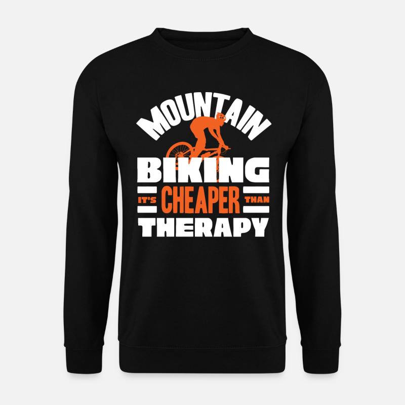 MTB, mountain biking - Unisex Sweatshirt - black