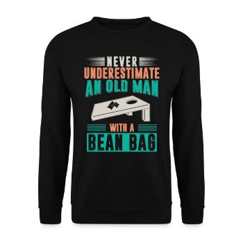 Joueurs de Cornhole - Sweat-shirt Unisexe - noir - Devant - Alina (178cm) & Michal (187cm)
