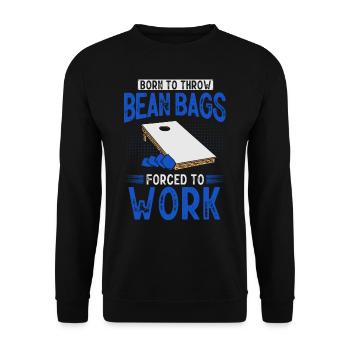 Joueur de Cornhole - Sweat-shirt Unisexe - noir - Devant - Alina (178cm) & Michal (187cm)