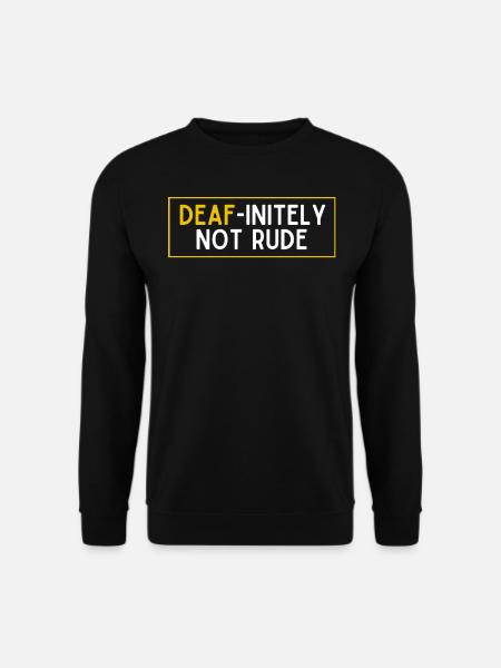 Deaf Pride, audiologist, finger spelling - Unisex Sweatshirt - black