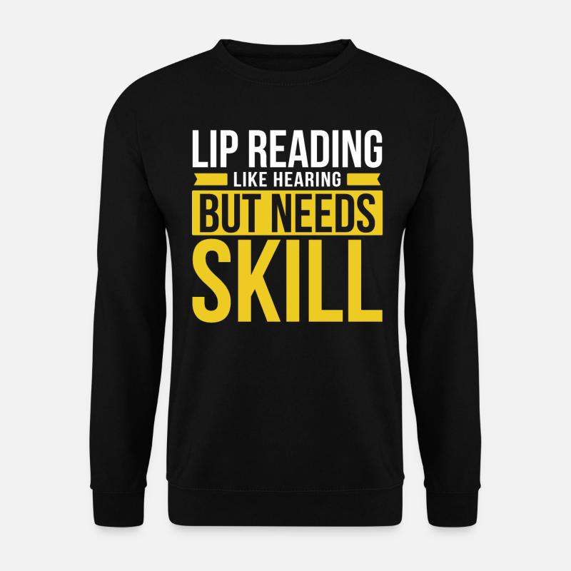 Deaf Pride, audiologist, finger spelling - Unisex Sweatshirt - black