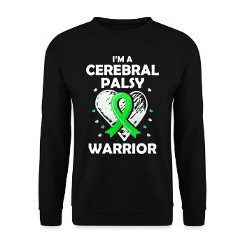 Hebral palsy, cerebral palsy consciousness - Unisex Sweatshirt - black - Front - Alina (178cm) & Michal (187cm)