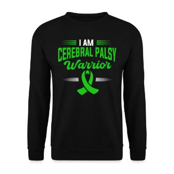 Hebral palsy, cerebral palsy consciousness - Unisex Sweatshirt - black - Front - Alina (178cm) & Michal (187cm)